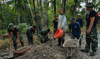 Satukan Harapan Warga, Satgas TMMD 129 Kodim 0601/Pandeglang