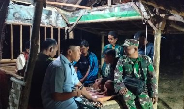 Ronda Malam Bersama Warga, Satgas TMMD 129 Pandeglang