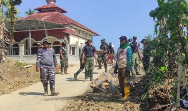 Satgas TMMD Kebut Pekerjaan Jalan Penghubung Dua Desa