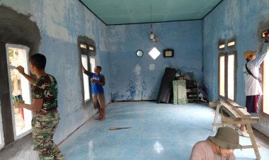 Karya Bakti Satgas TMMD, Fasilitas Ibadah di Babakan Kaju Terus Dibenahi
