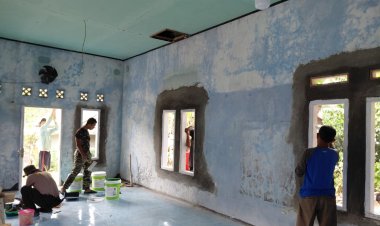 Prajurit dan Warga Satu Tekad Wujudkan Mushola yang Nyaman di Babakan Kaju