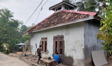 TMMD Bawa Perubahan, Mushola Babakan Kaju Mendapat Perbaikan