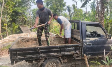 Semangat Gotong Royong Warnai Pembangunan Mushola Kampung Babakan Kaju