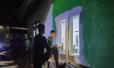 Semangat Gotong Royong Warnai Hari-Hari Terakhir TMMD ke-129