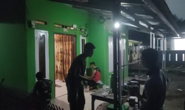 Malam Hari Tak Menjadi Halangan, Satgas TMMD Terus Bekerja