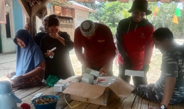 Sehari Jelang Penutupan, Pos Kesehatan TMMD 129 Ramai Dikunjungi Warga