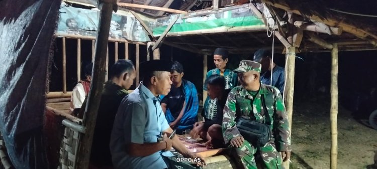 Ronda Malam Bersama Warga, Satgas TMMD 129 Pandeglang