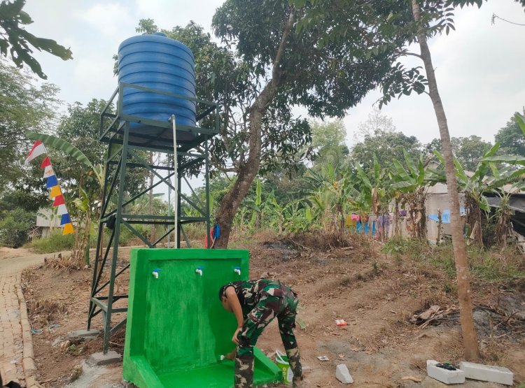 Sasaran Fisik Tambahan TMMD ke-129 Kodim 0601/Pandeglang di Kampung Kaducalung Rampung