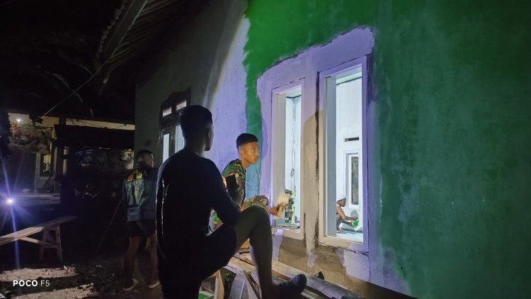 Semangat Gotong Royong Warnai Hari-Hari Terakhir TMMD ke-129