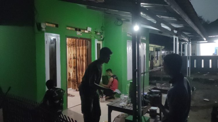 Malam Hari Tak Menjadi Halangan, Satgas TMMD Terus Bekerja