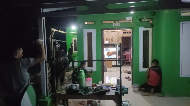 Kejar Penyelesaian Sasaran, Satgas TMMD Kodim 0601/Pandeglang Kerja Hingga Larut Malam