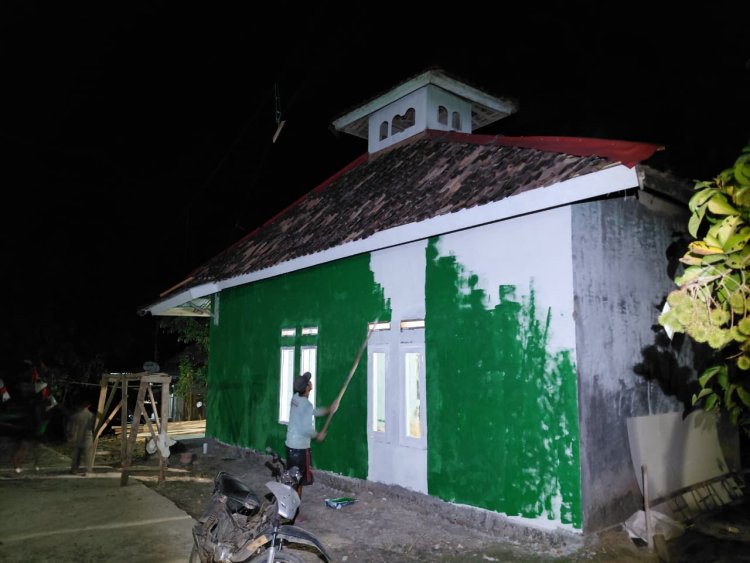 Jelang Penutupan, Satgas TMMD Percepat Pekerjaan Hingga Malam